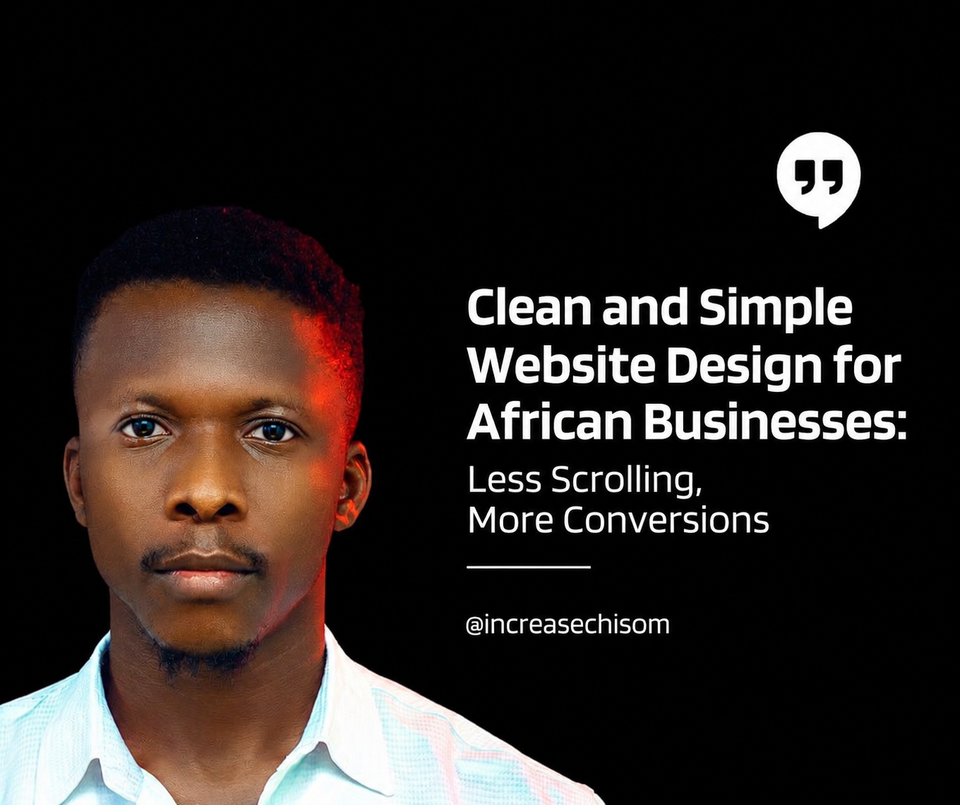 Clean and Simple Website Design for African Businesses: Less Scrolling, More Conversions